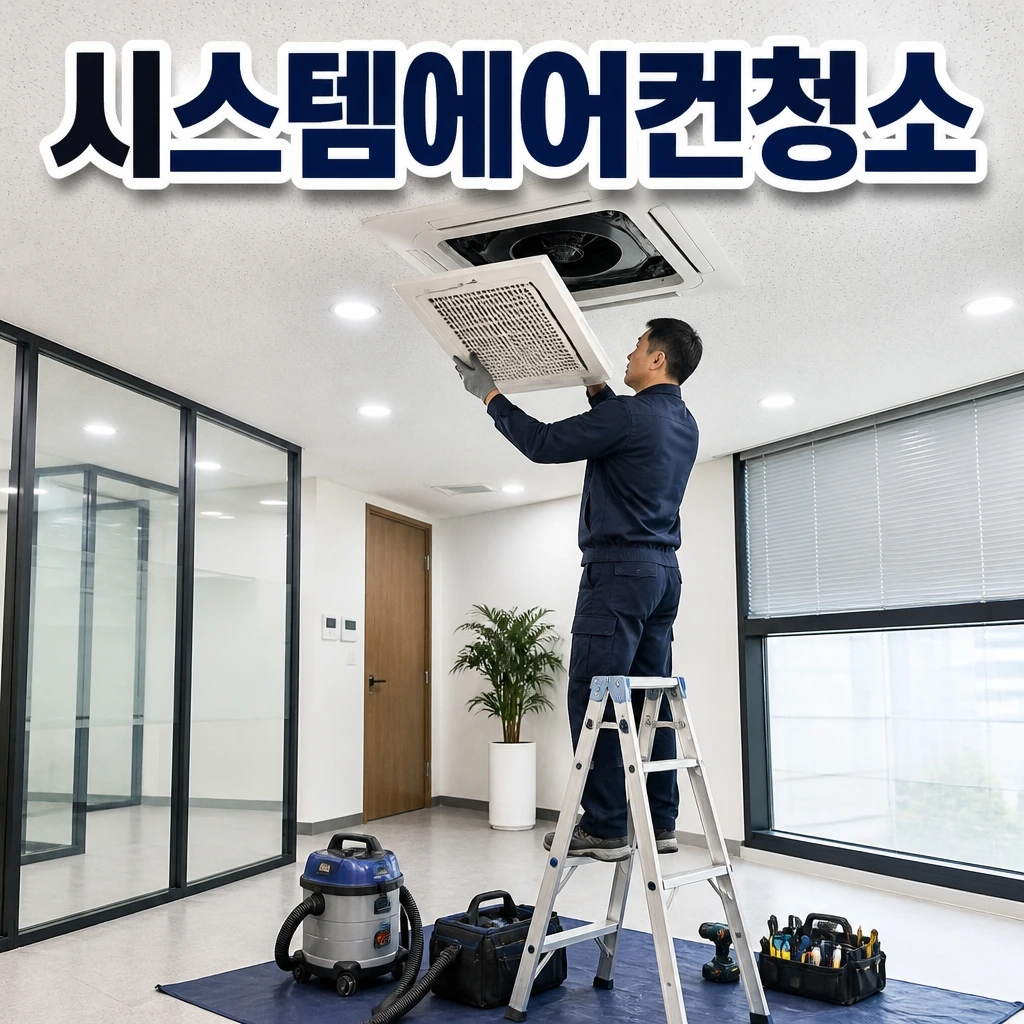 세종특별자치시 청소업체추천 - 시스템에어컨청소 관련 상담 안내 이미지